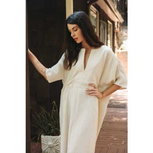 Rüya Tunic | Luxury 100% Soft Cotton Gauze | Indoor and Outdoor Wear – OddBird Co.