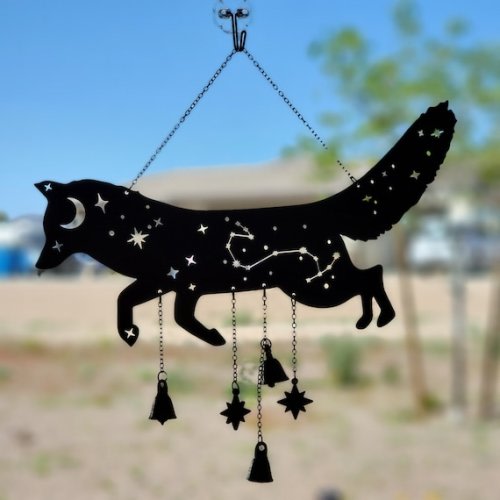 Fox Witch Bells Wood Wall Decor Hanging wood Wall Art - Etsy