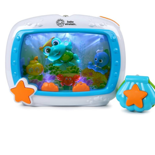 Baby Einstein Sea Dreams Soother Musical Crib Toy and Sound Machine, Newborn and up