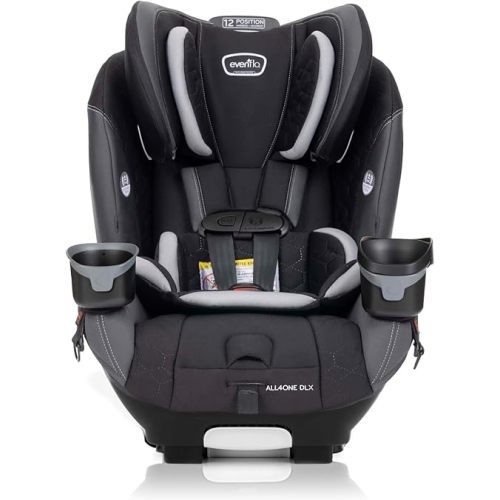 Evenflo EveryFit/All4One 3-in-1 Convertible Car Seat w/Quick Clean Cover (Kingsley Black)
