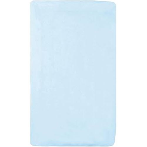 American Baby Company 100% Natural Cotton Fitted Cradle/Bassinet Sheet 36" x 18" - Soft, Breathable & Hypoallergenic Bed Sheet, Baby Blue, Neutral for Boys & Girls