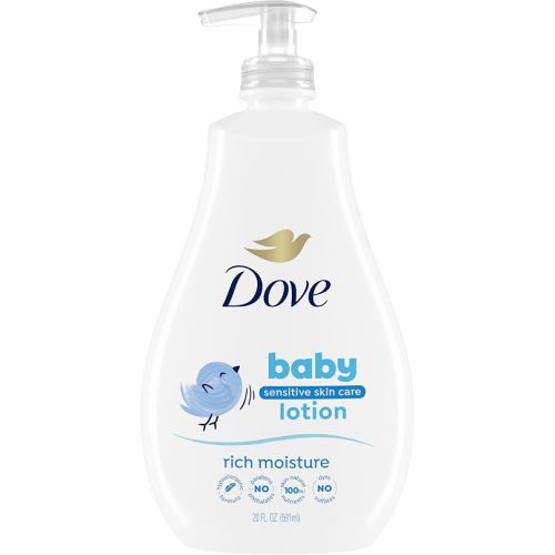 Baby Dove Sensitive Skin Care Body Lotion Rich Moisture 20 oz