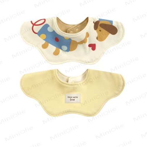 Baby Dachshund Double-sided Bib