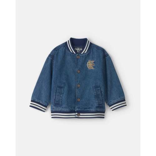 Toddler Boy Varsity Denim Jacket - Medium Wash - OshKosh B'gosh | Carter's