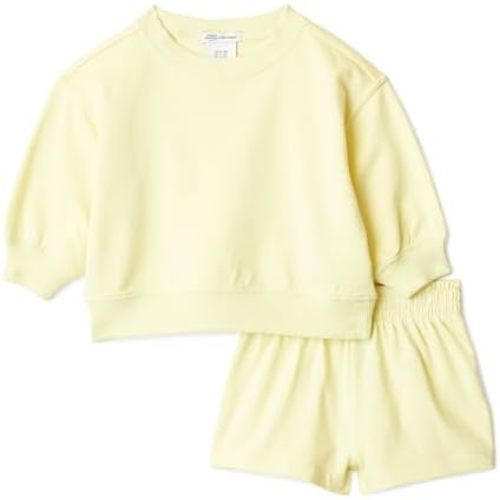 Amazon Essentials x Sofia Grainge Unisex Babies Toddlers and Kids' Sweatshirt and Shorts French Terry Play Set