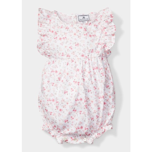 Girl's Dorset Floral Ruffled Romper, Size Newborn-24M