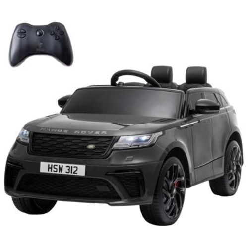 Sandinrayli 12-Volt Kids Ride On Car Licensed Land Rover Battery Powered Electric Vehicle Toy with Remote Control, Black