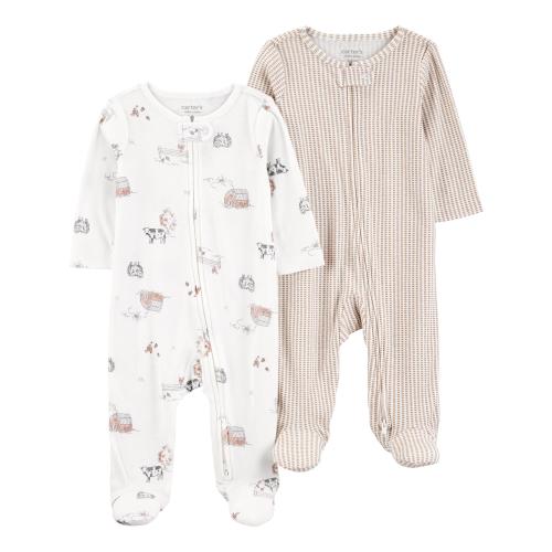 Carter's Child of Mine Baby Unisex, Sleep 'n Play, 2-Pack, Sizes Preemie-6/9 months