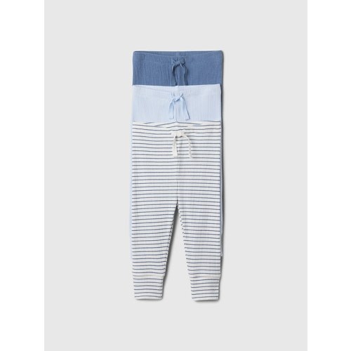 Baby First Favorites TinyRib Pants (3-Pack) in bainbridge blue stripe, size: 3-6 M
