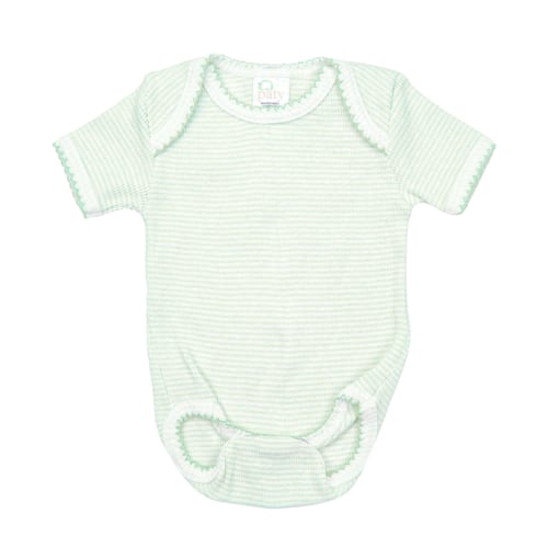 Paty Knit Short Sleeve Bodysuit – Classic Lap Shoulder Onesie in Solid Colors