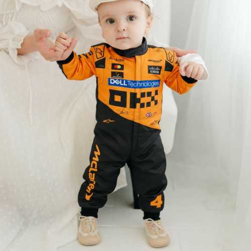 Baby F1 Racing Suit Personalized Name Flag, Formula 1 Infant Outfit, Custom Baby Racing Costume, Newborn Bodysuit, Birthday Gift