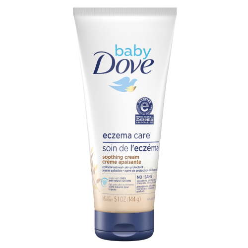 Baby Dove Soothing Cream Eczema Care to Soothe Delicate Baby Skin No Artificial Perfume or Color, Paraben Free, Phthalate Free, 5.1 oz