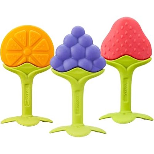 Innobaby Original EZ Grip Fruit Teether 3 Piece Set - Grape/Citrus/Berry