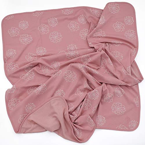 Woolino Toddler Blanket - Merino Wool and Organic Cotton Baby Blanket for Girls and Boys - 4 Season - 52.5” x 40” - Succulent