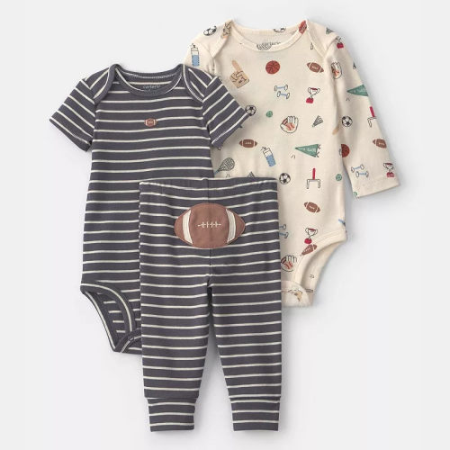 Baby Boy Carter's Cotton 3-Piece Bodysuit & Pant Set