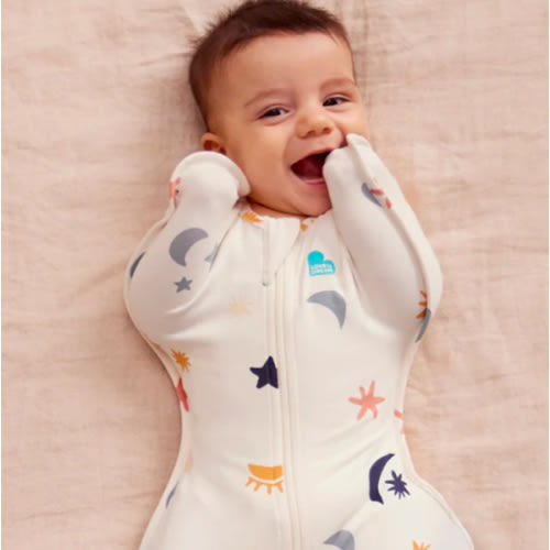 Swaddle Up™ 1.0 TOG Organic Cotton Buff Lunar