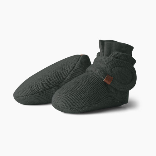 Goumi Kids Mountain Collection Organic Cotton Knit Boots - Pine, 3-6m