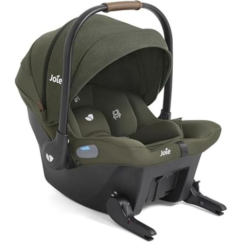 Joie Baby, Mint Latch Baseless Infant Car Seat – Lightweight, Built-in Rigid Lower Anchor Attachments and Side-Impact Protection – No Base Installation Required, Travel-Friendly Design (Forest)