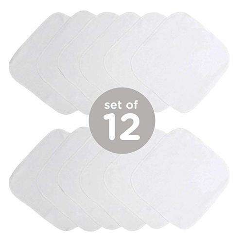 Neat Solutions 24 Piece Washcloth Set, Solid White - 24 Count - Solid White