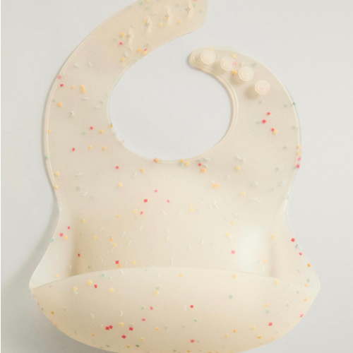 KIDS’ SILICONE CONFETTI BIB - Multicolored | ZARA