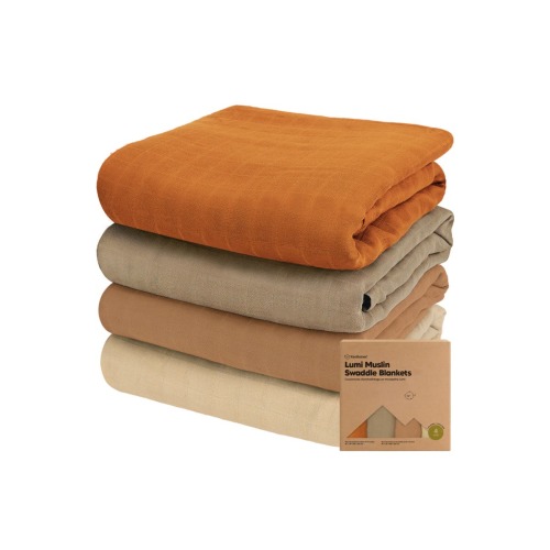 Lumi Muslin Swaddle Blankets