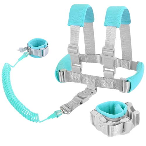 BUTOMKY 2 in 1 Toddler Anti Lost Wrist Link with Safety Lock,4.9Ft Baby Leash Harness, Child Anti Lost Walking Wrist Leash for Kids Toddlers