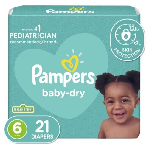 Pampers Baby Dry Diapers - Size 6, 21