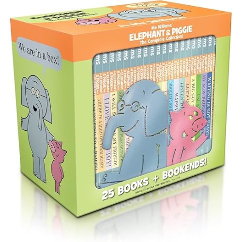 Elephant & Piggie: The Complete Collection (Includes 2 Bookends) (An Elephant and Piggie Book) Hardcover – Box set, September 4, 2018