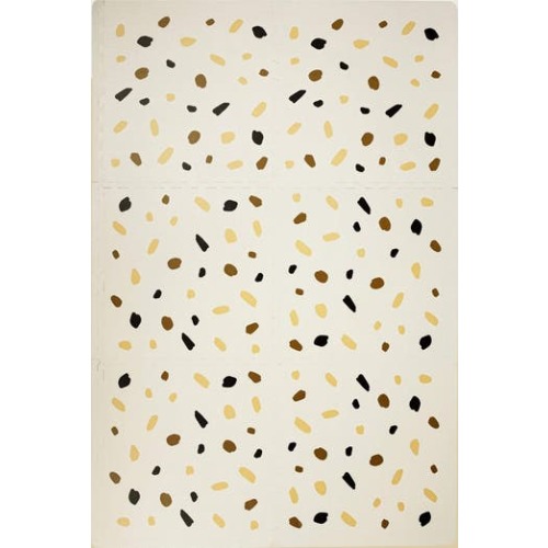 Stylish Baby Play Mat, Confetti & White Design 72X48 Feet