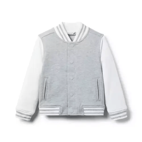 Boy Classic Grey Heather The Classic Bomber Jacket by Janie and Jack