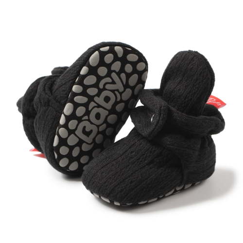 HsdsBebe Baby Girls Boys Cotton Boots Newborn Winter Cozy Fleece Booties Infant Socks Shoes for 0-18 Months