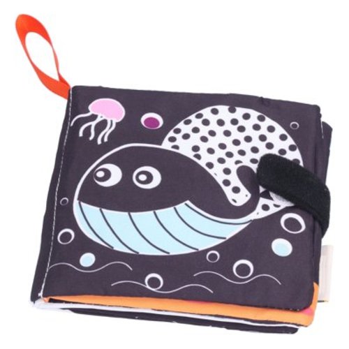Toys Soft Infant Soft Book Soft Baby Book Baby Cloth Books Black White Crinkle Books Infant Educational Soft Book With Sound PaperOcean