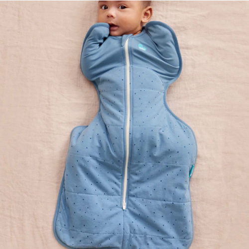 Swaddle Up™ 2.5 TOG Cotton Storm Blue Pebbles