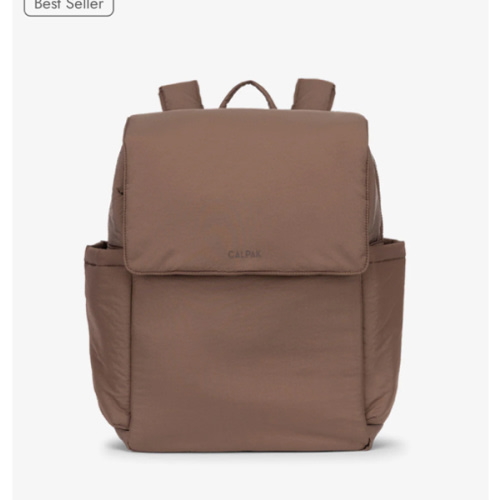 Diaper Backpack with Laptop Sleeve - HAZELNUT