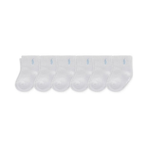 Baby Boy Sport Quarter Socks, 6 Pack