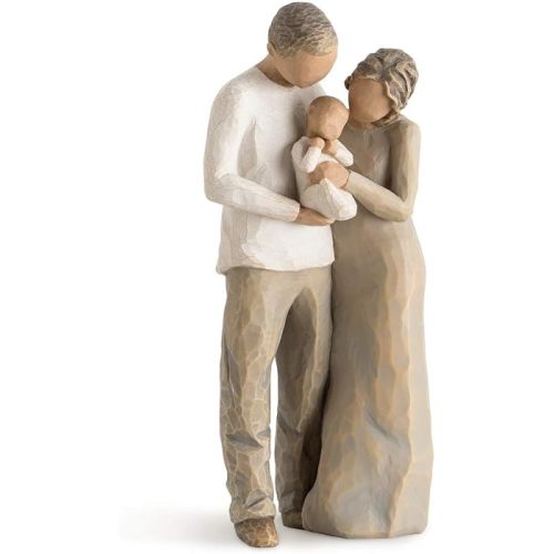 Willow Tree We are Three (Darker Skin), Sculpted Hand-Painted Figure
