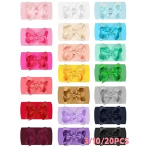 3/10/20PCS Baby Hair Bows, 4 inch Butterfly Knot Headbands, High Elastic Soft Hair Accessories for Newborns & Toddlers, Cute Infant Shower Gifts - TikTok Shop