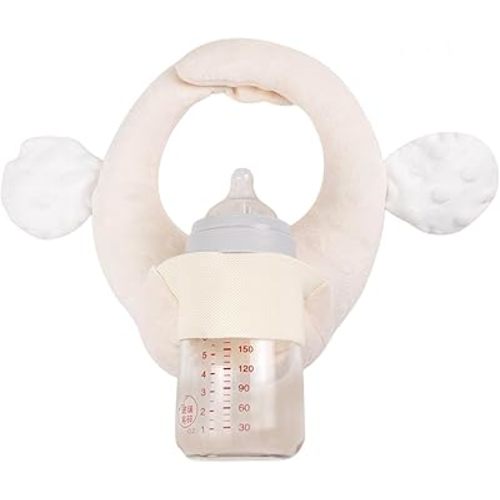 Bottle Holder for Feeding,Bottle Holder Hands Free,Adjustable Feeding Pillow, Plush Bottle Support Pillow, Soft, Washable (No Bottle)