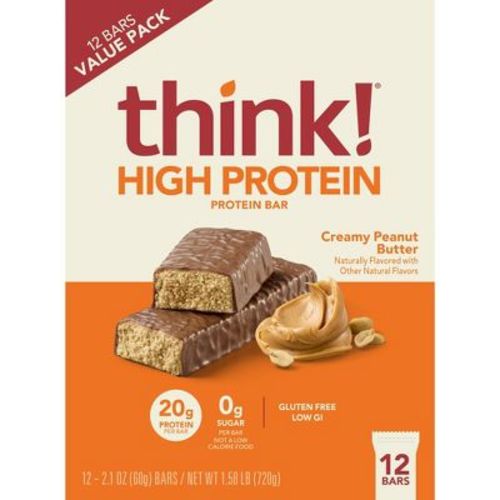 think! High Protein Creamy Peanut Butter Bars - 5ct/10.5oz