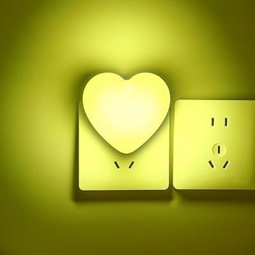 INZU Night Lights Plug into Wall, LED Night Light for Kids, Cute Nightlight with Auto Dusk to Dawn Sensor, LED Nightlight with Soft Warm Light for Bedroom, Nursery, Bathroom, Hallway (2Pack Pink)
