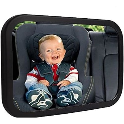 Shynerk Baby Car Mirror, Rear Facing Car Seat Mirror Safety for Infant Newborn, Baby Mirror with Wide Rearview & 360° Rotation, Shatterproof & Easy Assembled Crash Tested