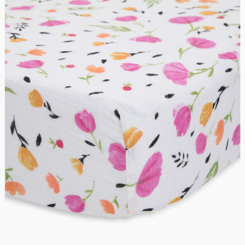 Little Unicorn Cotton Muslin Crib Sheet - Berry & Bloom