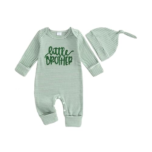 Fall Winter Newborn Clothes Infant Boy Girl Bee Romper Long Sleeve Knit Jumpsuit with Hat Baby Coming Home Outfit