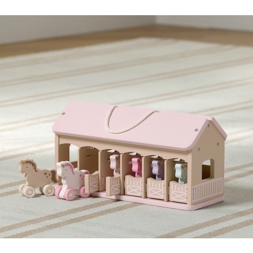 Wooden Unicorns Carry-Along Play Set