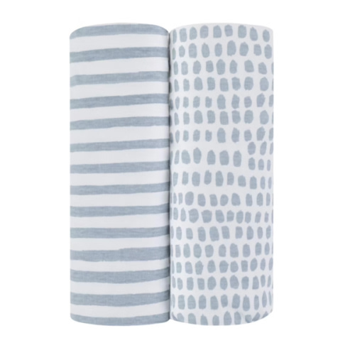 Ely's & Co. Baby Waterproof Fitted Pack n Play Sheets - 2 Pack