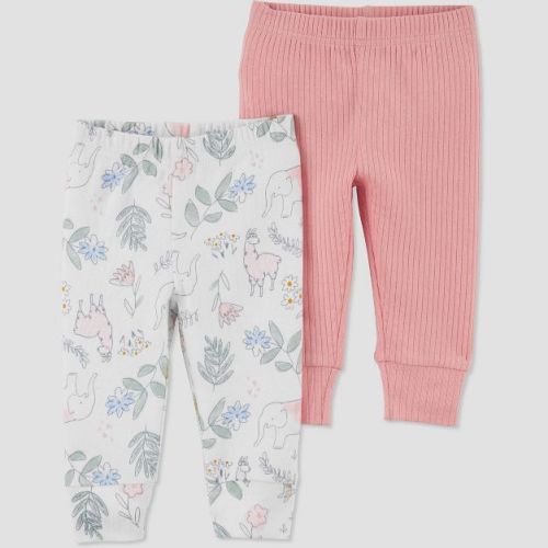 Carter's Just One You®️ Baby Girls' 2pk Safari Pants - Pink