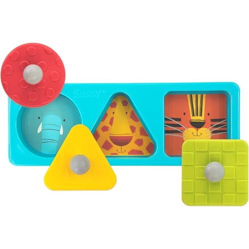 Sassy Eco Peek-a-Boo Puzzle | Made Green with Plant-Based Plastic | STEM Learning 6+ Months