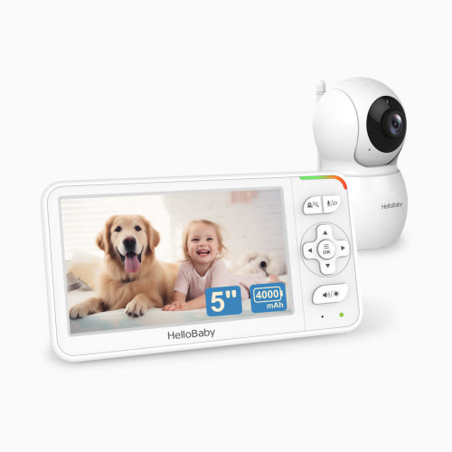 HelloBaby 5.0" IPS LCD Digital Wireless Video Baby Monitor