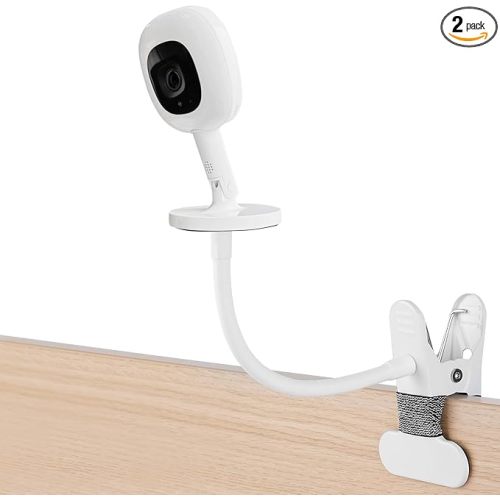 iTODOS Baby Monitor Mount Compatible with Nanit Pro Smart Baby Monitor & Flex Stand Baby Monitor, 8inches Flexible Arm Monitor Mount,Attach Your Baby Cam Wherever You Like-2Pack