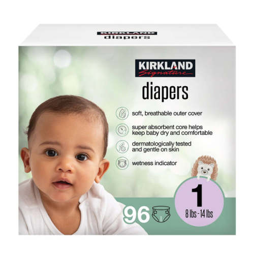 Kirkland Signature Diaper Size 1, 96-count